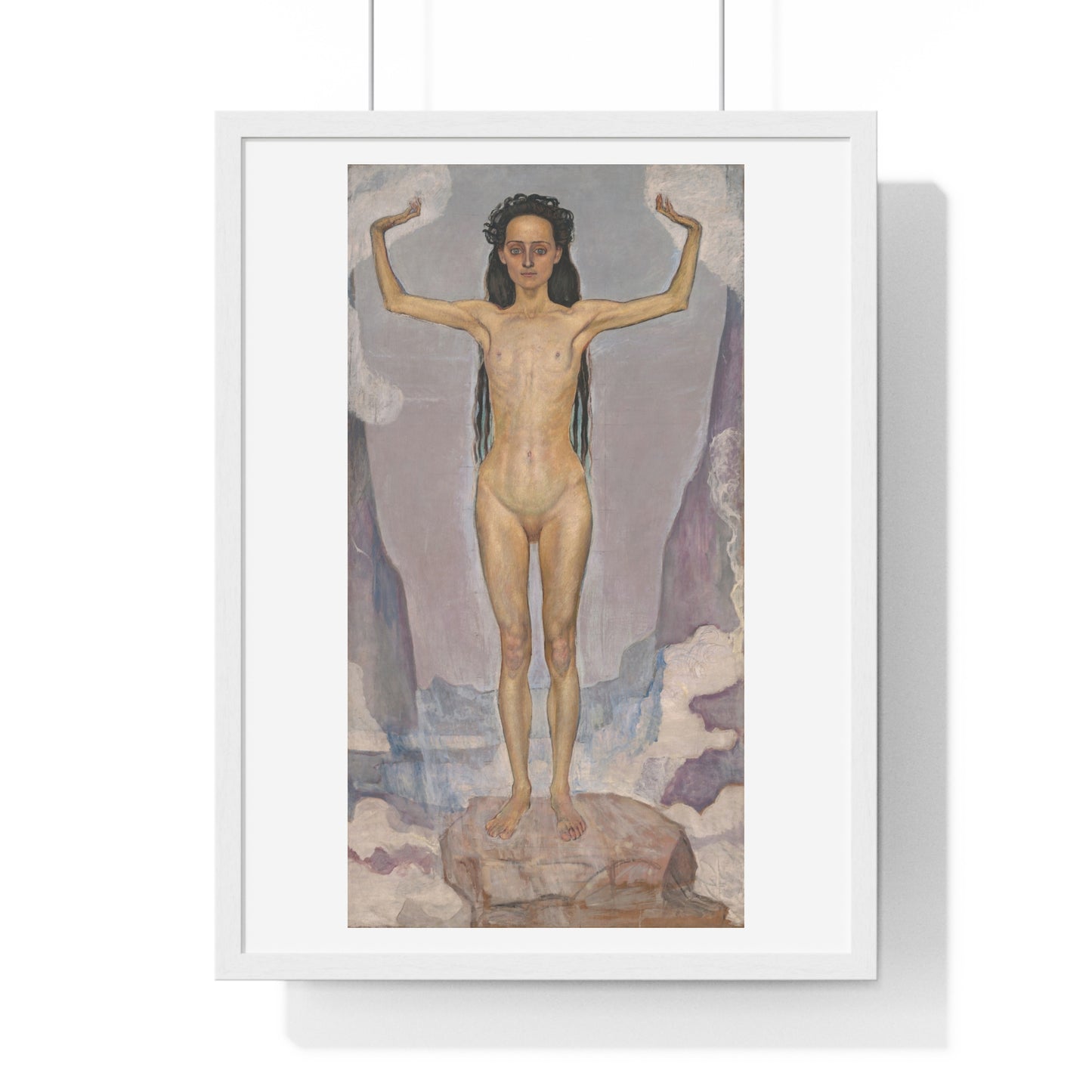 Day (Truth) by Ferdinand Hodler (1896-1898) from the Original, Framed Art Print