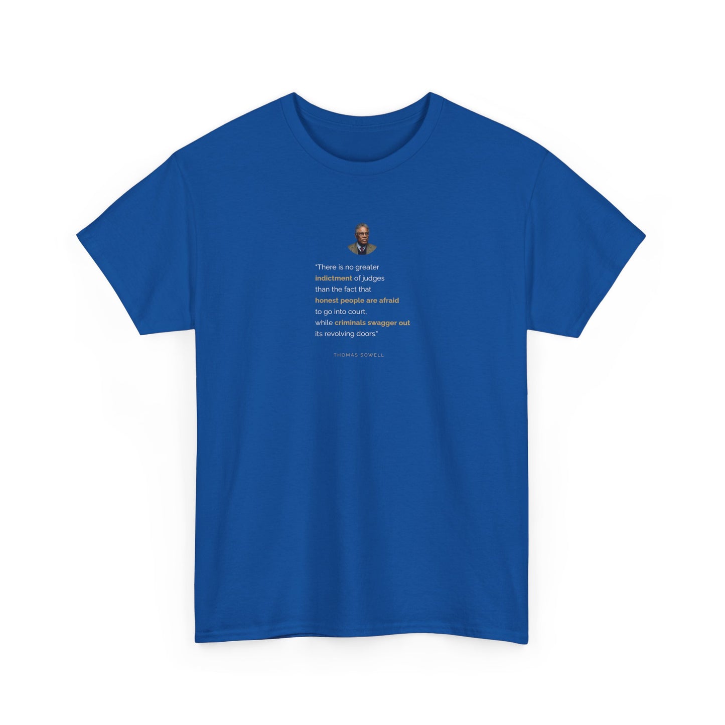 Thomas Sowell's Indictment of Activist Judges, Politics T-Shirt
