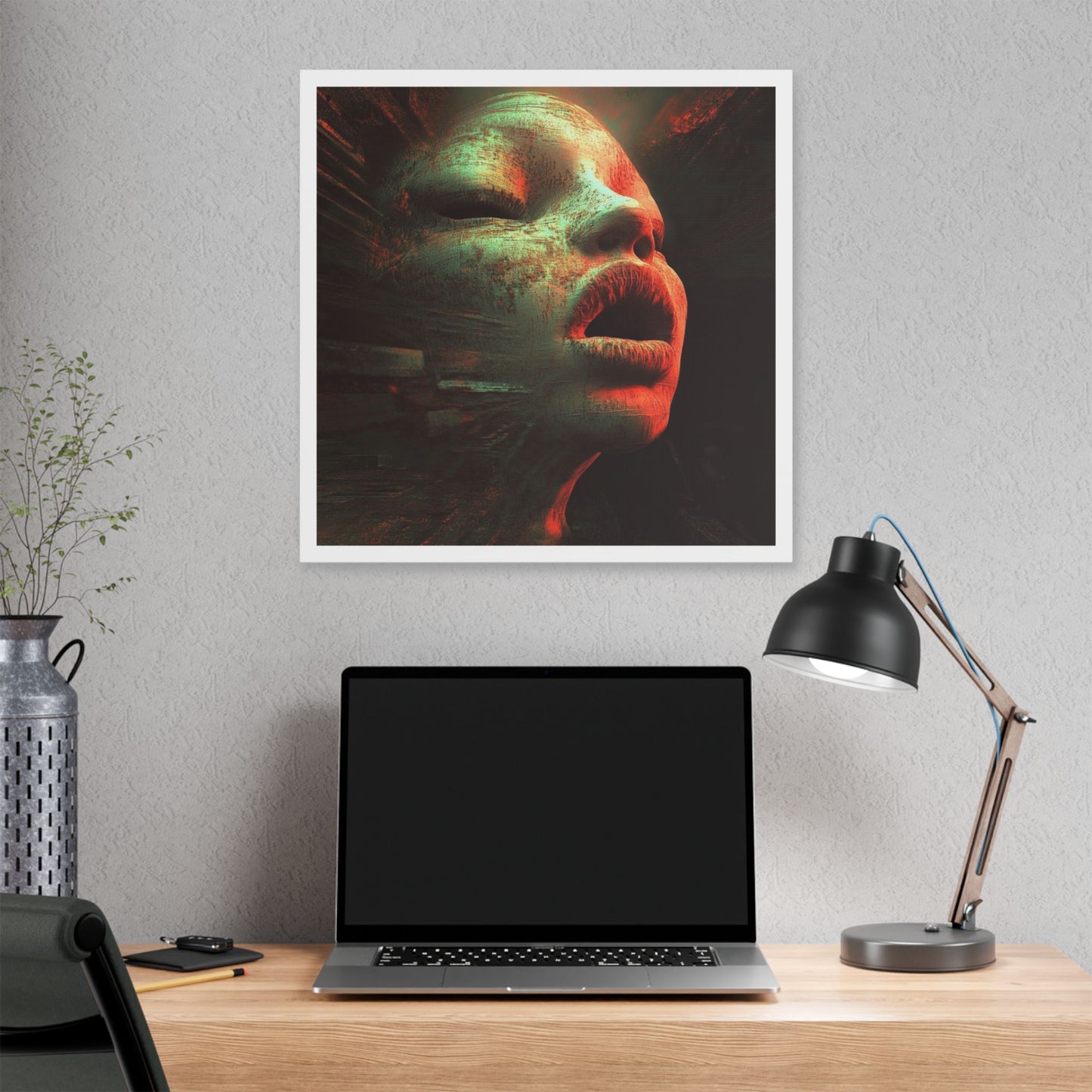 Red Shift Desire 'Designed by AI' Canvas Art Print