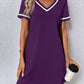 Women's Tennis-Style Dress, Casual Short-Sleeve Dress, Multi Colours