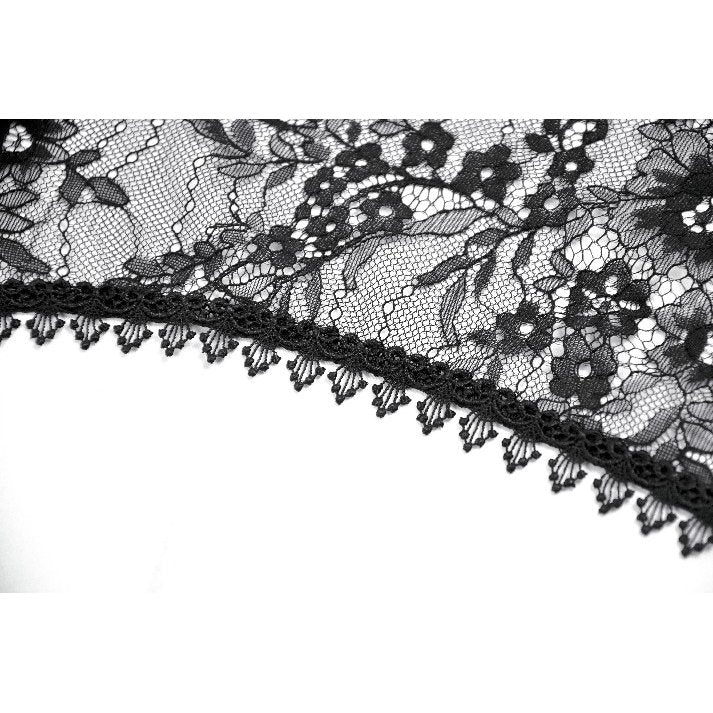 Dark In Love Gothic Lace Bell-Sleeve Cape