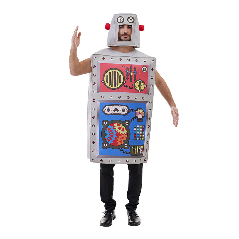 Funny Party Wear, Unisex Robot Sponge Costume