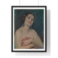 Model Holding Drapery (circa 1929) by Alice Pike Barney, from the Original, Framed Art Print