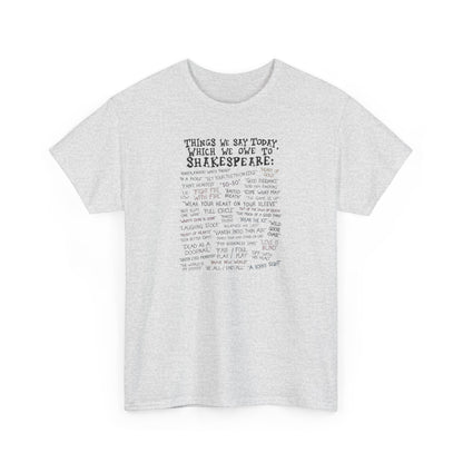 Shakespeare Lover, Shakespeare Quotes T-Shirt