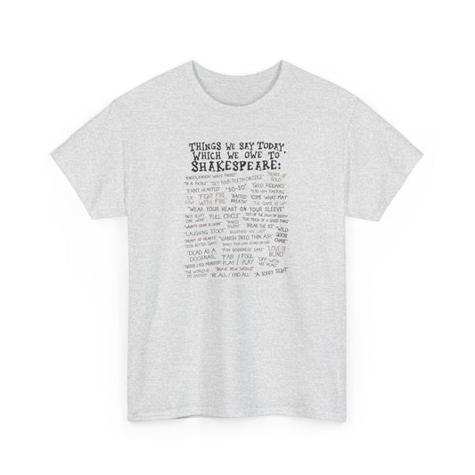 Shakespeare Lover, Shakespeare Quotes T-Shirt