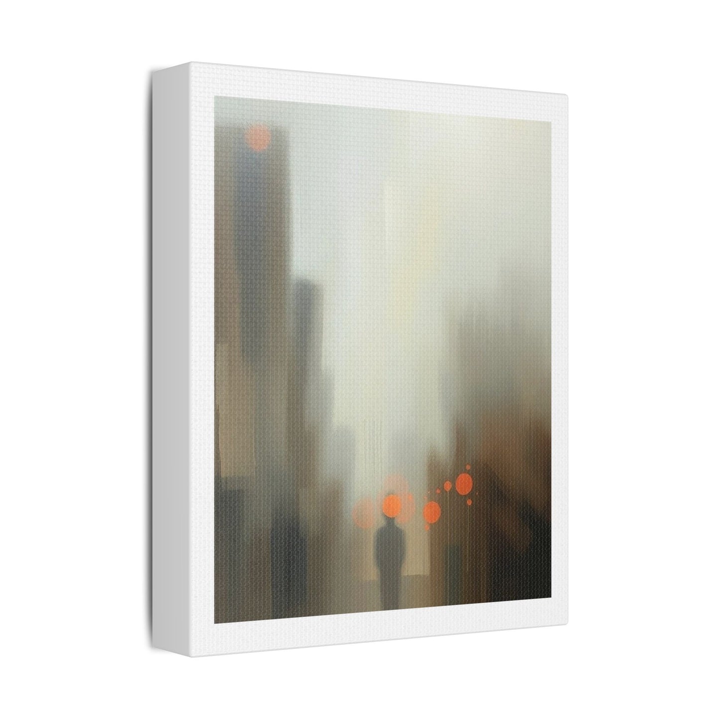Faded Pastel Abstract Decor Art II 'Designed by AI' Print on Canvas