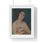 Model Holding Drapery (circa 1929) by Alice Pike Barney, from the Original, Framed Art Print