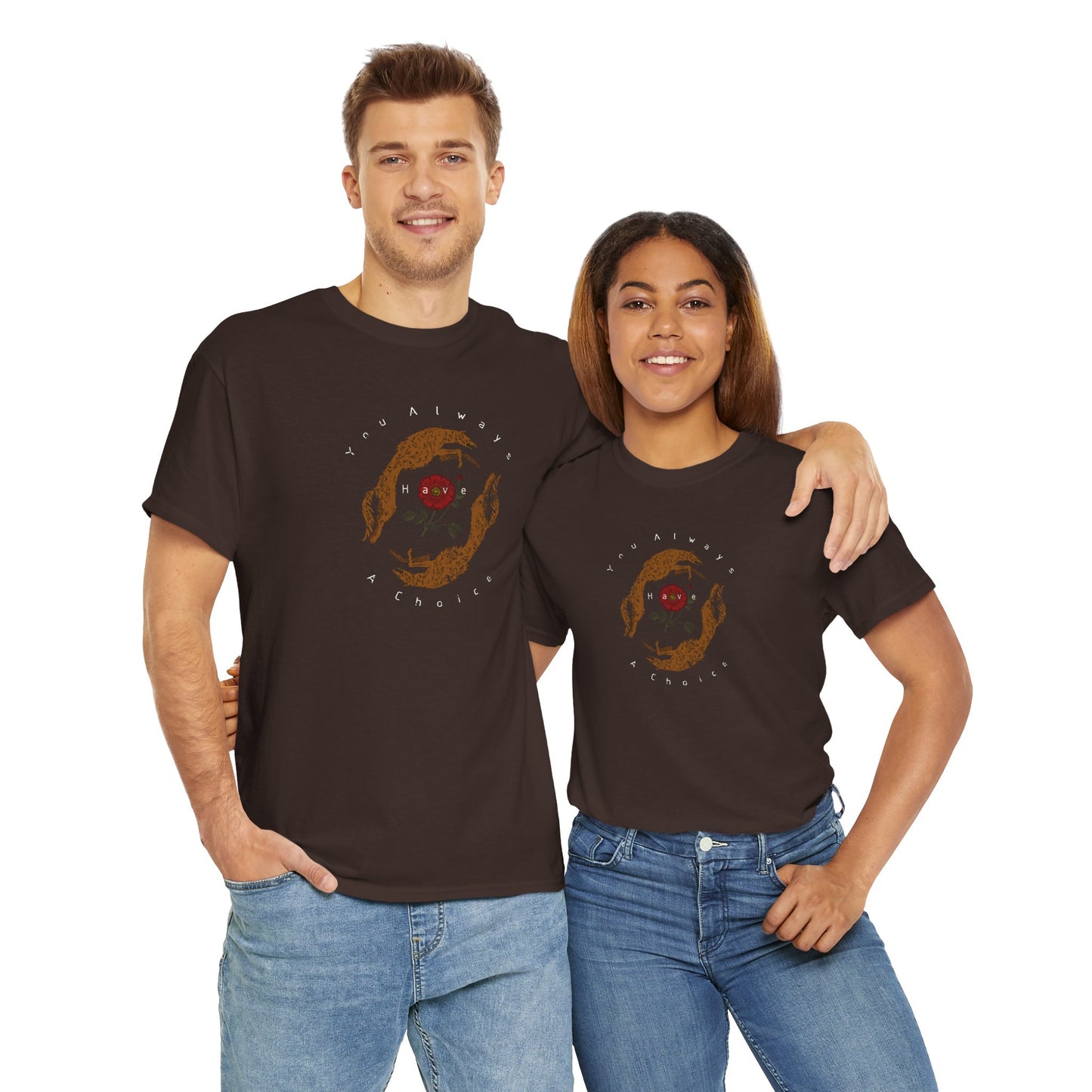 'You Always Have a Choice' Two Dogs Design T-Shirt