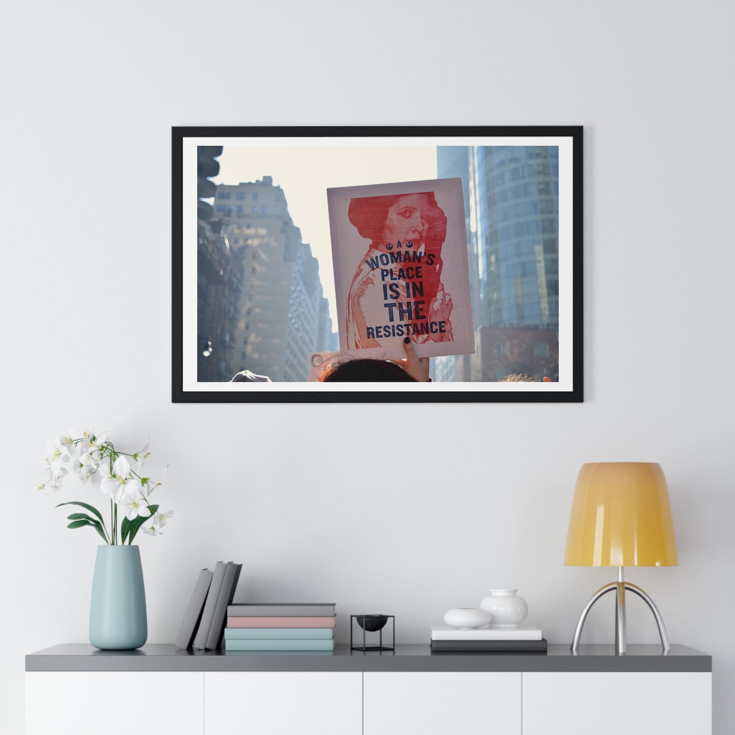 International Women's Day Protest, Iconic Photography, Location Unknown (2017) Large Framed Print
