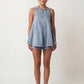 French-Style Casual Two-Piece Women's Summer Smock and Shorts Set