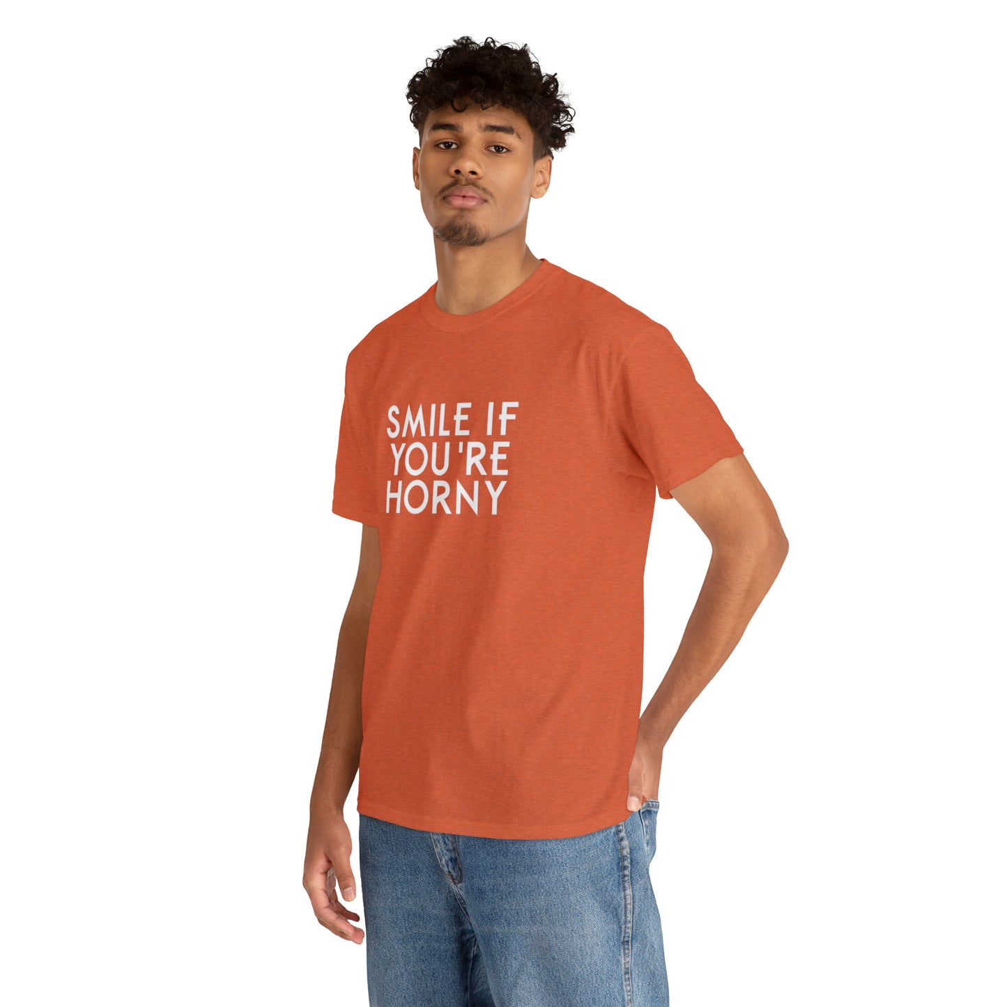 Smile If You're Horny Funny T-Shirt