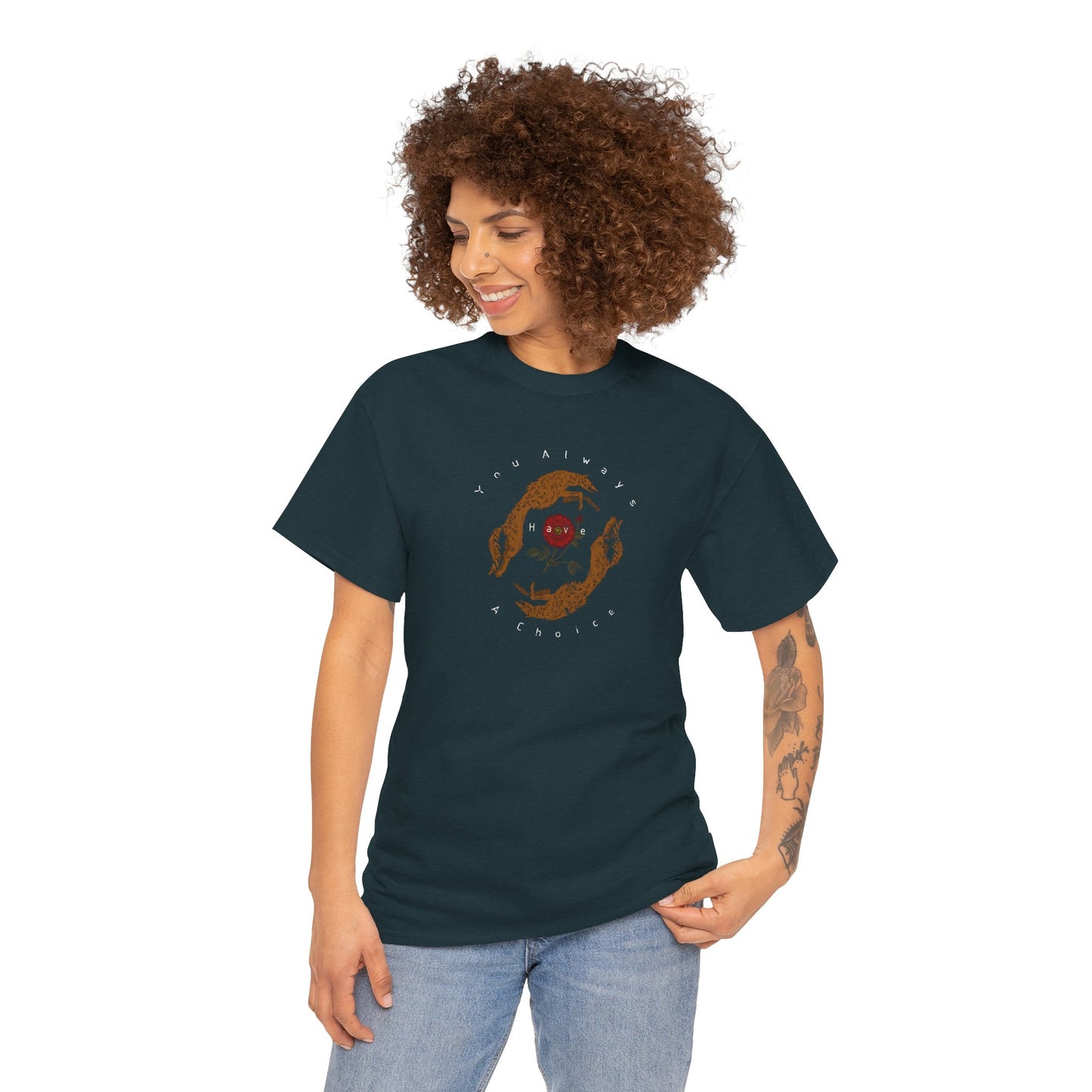 'You Always Have a Choice' Two Dogs Design T-Shirt
