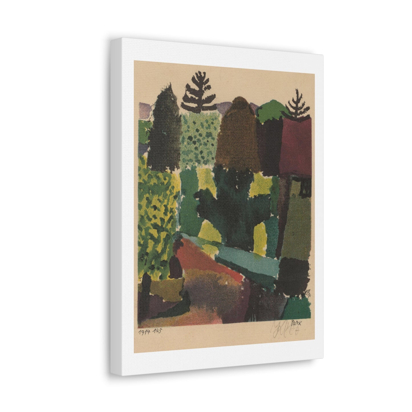 Park (1920) by Paul Klee, Canvas Art Print from the Original