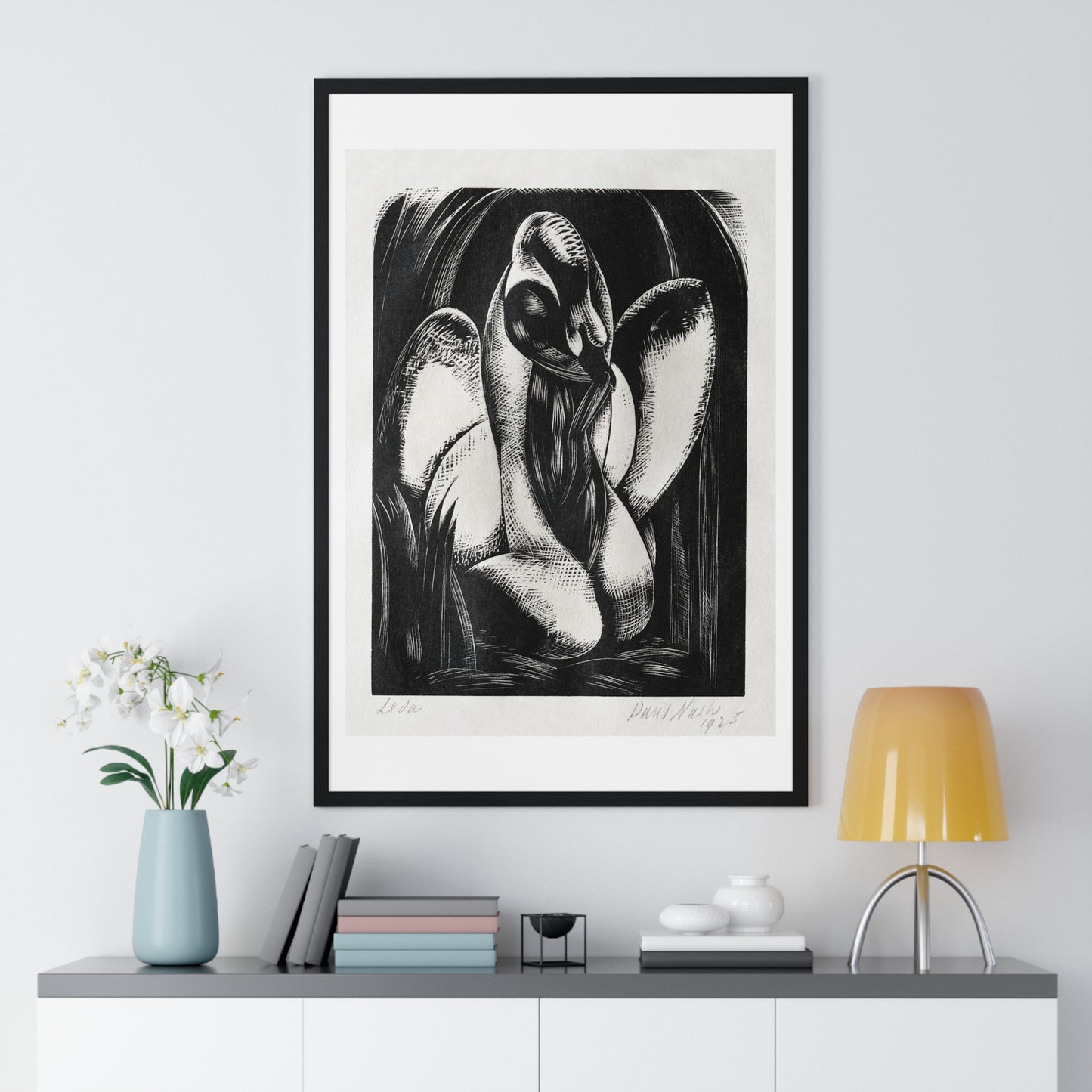 Leda (1925) by Paul Nash, from the Original, Framed Art Print