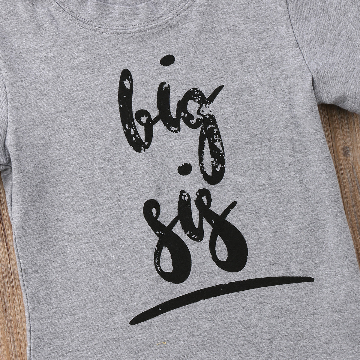 Lil Bro, Big Bro, Big Sis Children's Printed T-Shirts