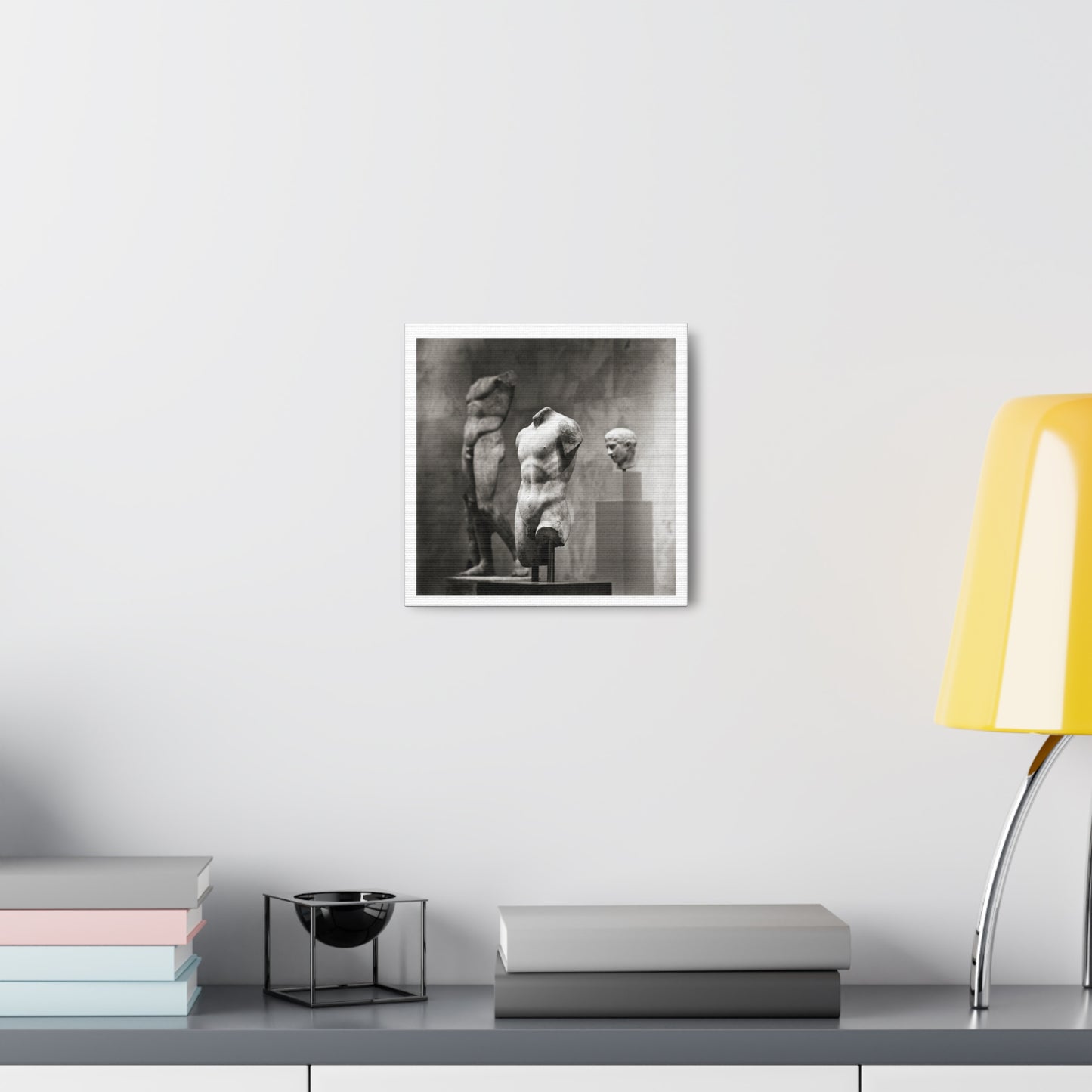 Marble Torso of a Youth (circa AD 118–161) Photographic Art Print, from the Original on Canvas