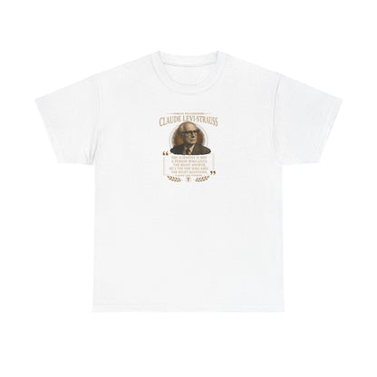 Claude Levi-Strauss on Science and Human Mental Structures, Philosophy Tribute T-Shirt