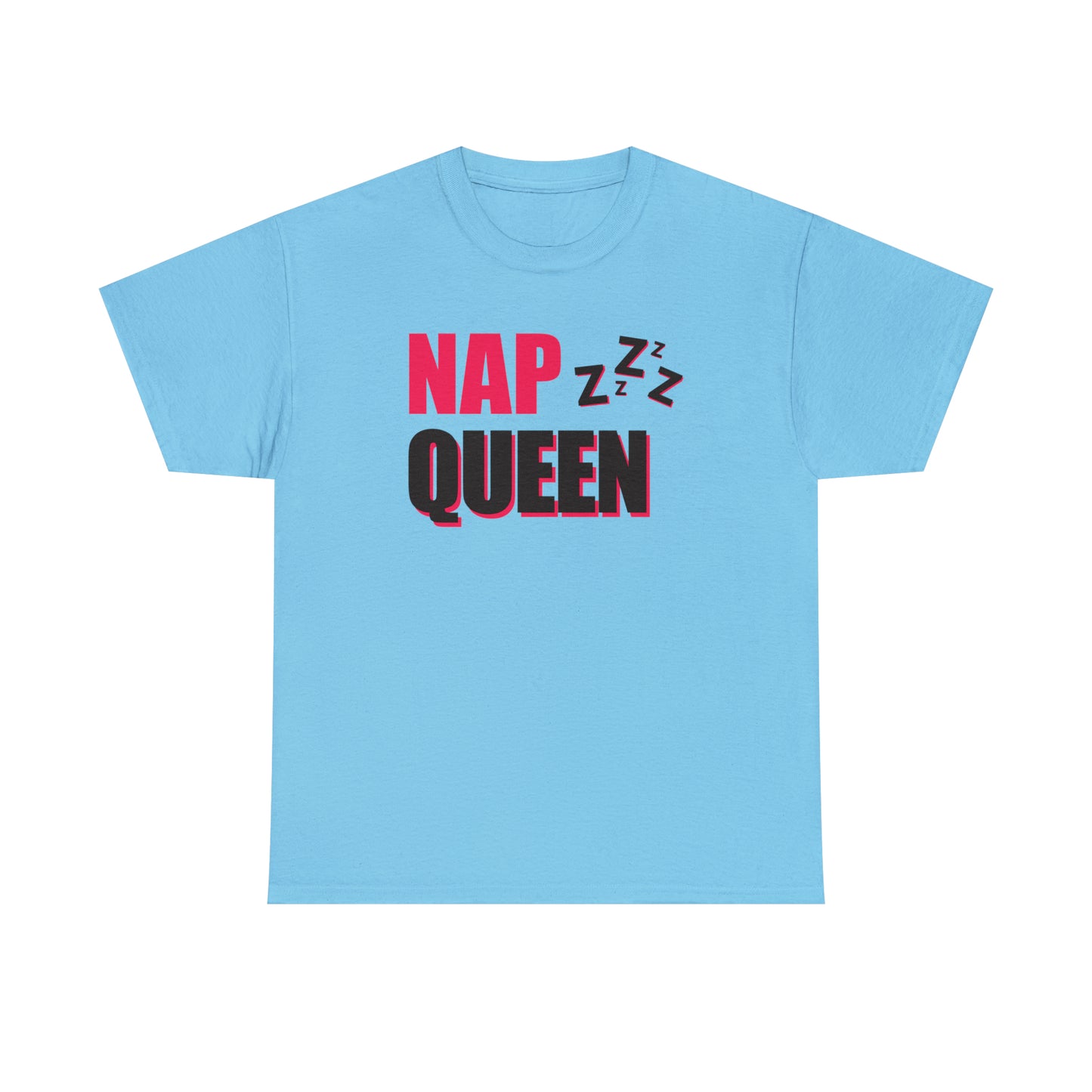 Nap Queen ヘビーコットン Tシャツ ユニセックス ワールドワイドサイズ 昼寝、睡眠、怠惰、休息