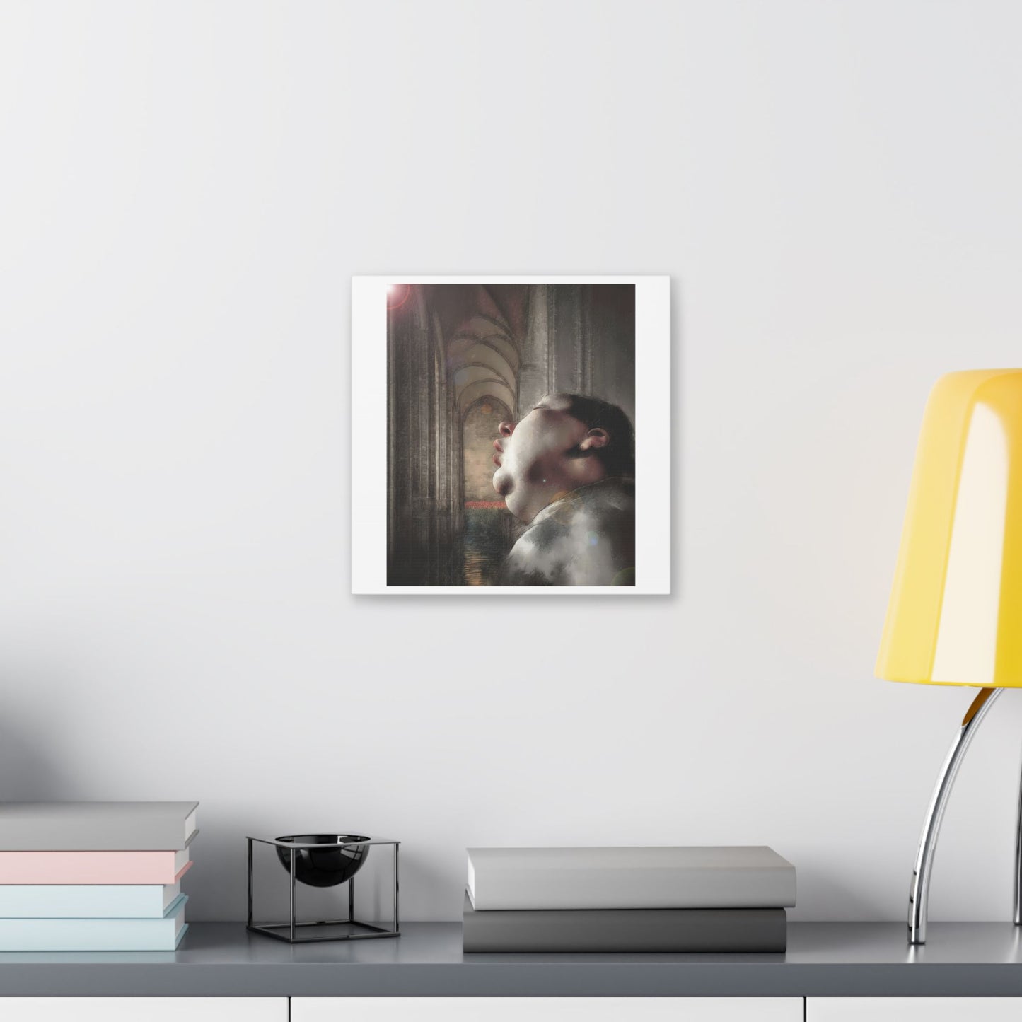 Dead to the World, Surrealist Art 'Designed by AI' Canvas Art Print