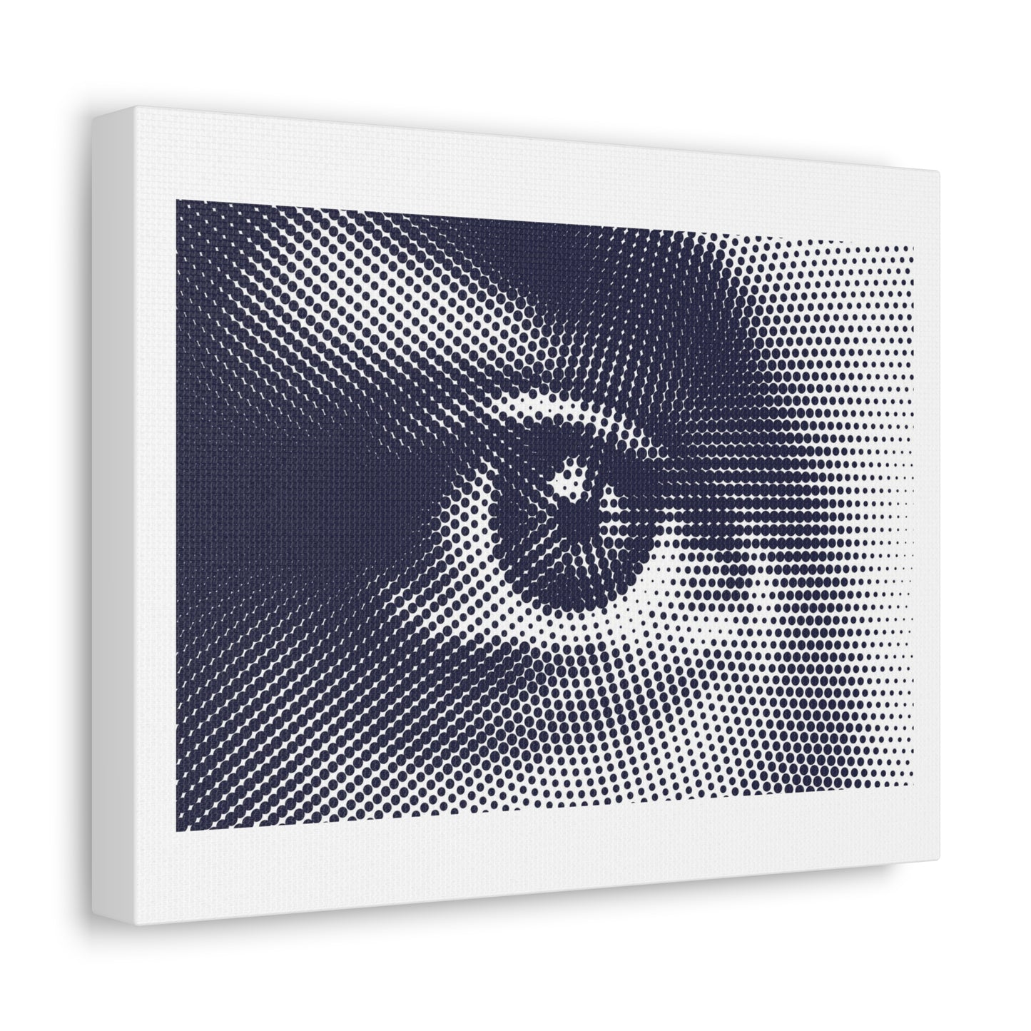 Human Eye Pixel Art Print on Satin Canvas