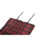 Dark in Love Red-Black Plaid Leather-Layered Punk Sweetcore Dress