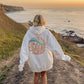 Forever Chasing Sunsets, Fleece-Lined Positive Vibes Hoodie