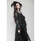 Dark in Love Emersyn Elegant Gothic Lace-Trimmed Long Robe