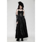 Dark in Love Fia Romantic Gothic Hollow Waist Maxi Dress