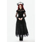 Dark in Love Seraphina Gothic Blouse, Layered Lace Cuffs