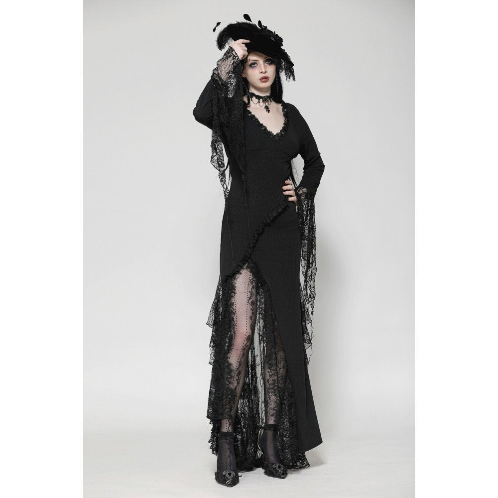 Dark in Love Pandora Witchy Asymmetrical Long Dress