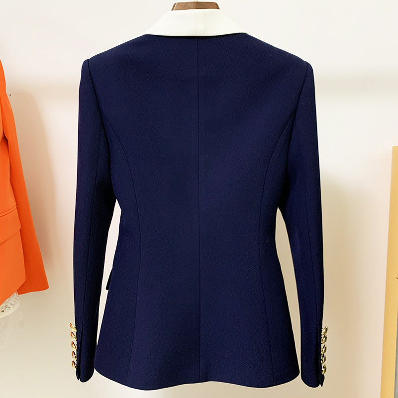 Women's Fashion Tailored Double-Breasted Jacket