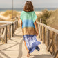 Cotton Tie Dye Boho Loose Long Dress