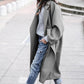 Elegant Baggy Art-Style Women's Woollen Long Jacket, Multi Colours