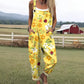 'Flower Power' Women's Casual Suspender Trousers