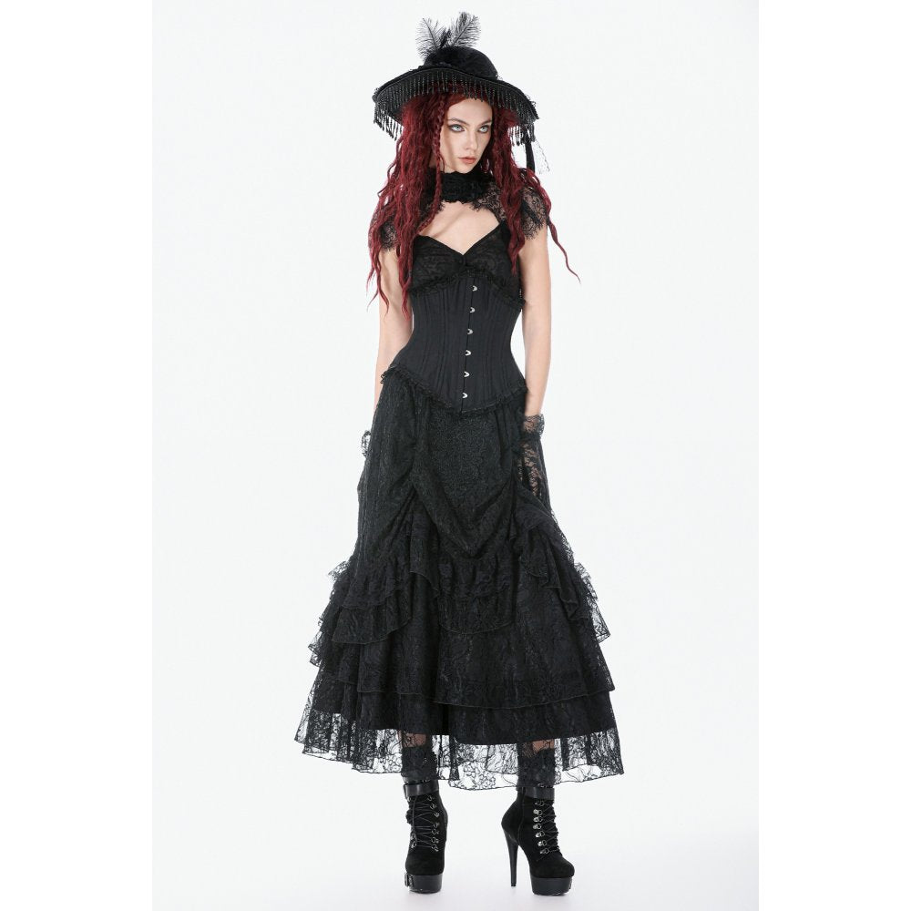 Dark in Love Talia Gothic Longline Metal-Boned Corset