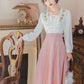 Vireous Retro French Romantic Pastoral-Style Dress