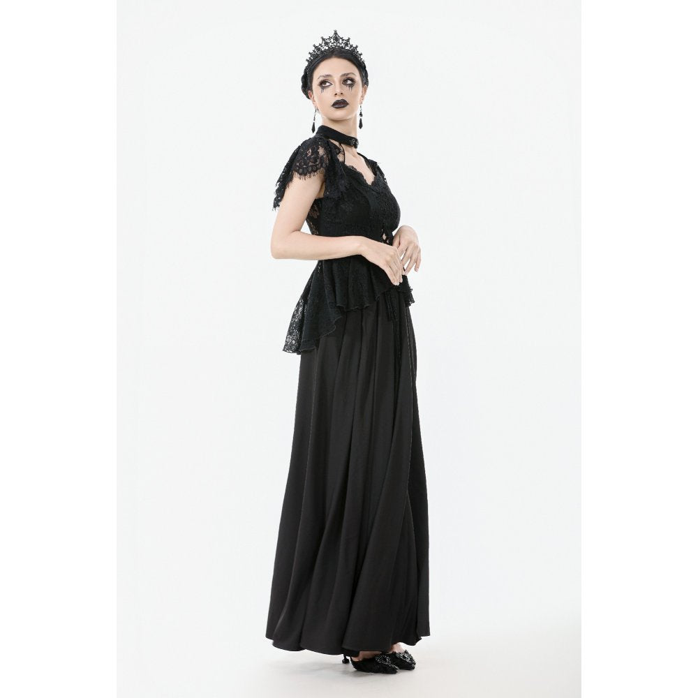 Dark in Love Ophelia Lace Corset Top in Black