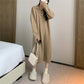 French Lazy-Style Small Lapel Loose Casual Dress