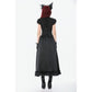 Dark in Love Courtly Cross Gem Pendant Gothic Blouse