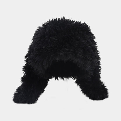 Plush Rabbit Ears Cute Ushanka Hat, Candy Colours