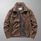 Men's Cross-Season Thin Suede Jacket, Polo Collar