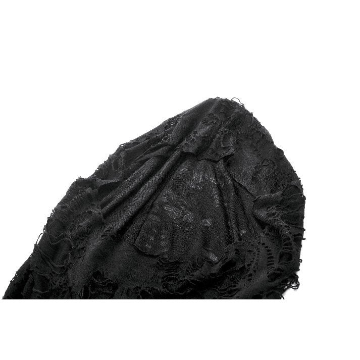 Dark in Love Nyx Distressed Shredded Hooded Poncho