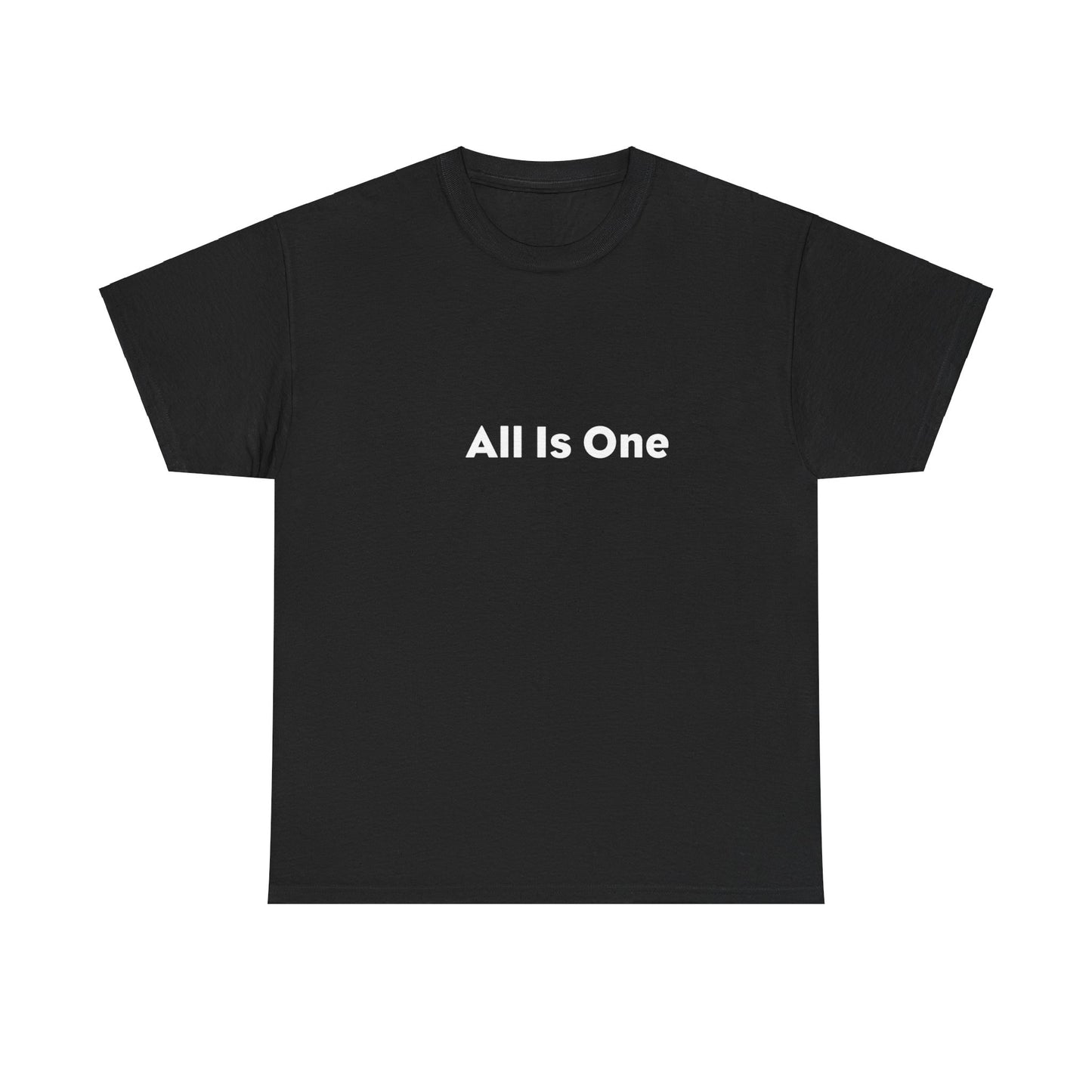 All Is One One 哲学的なコットン T シャツ。ヨガ。マインドボディアウェアネスTシャツ