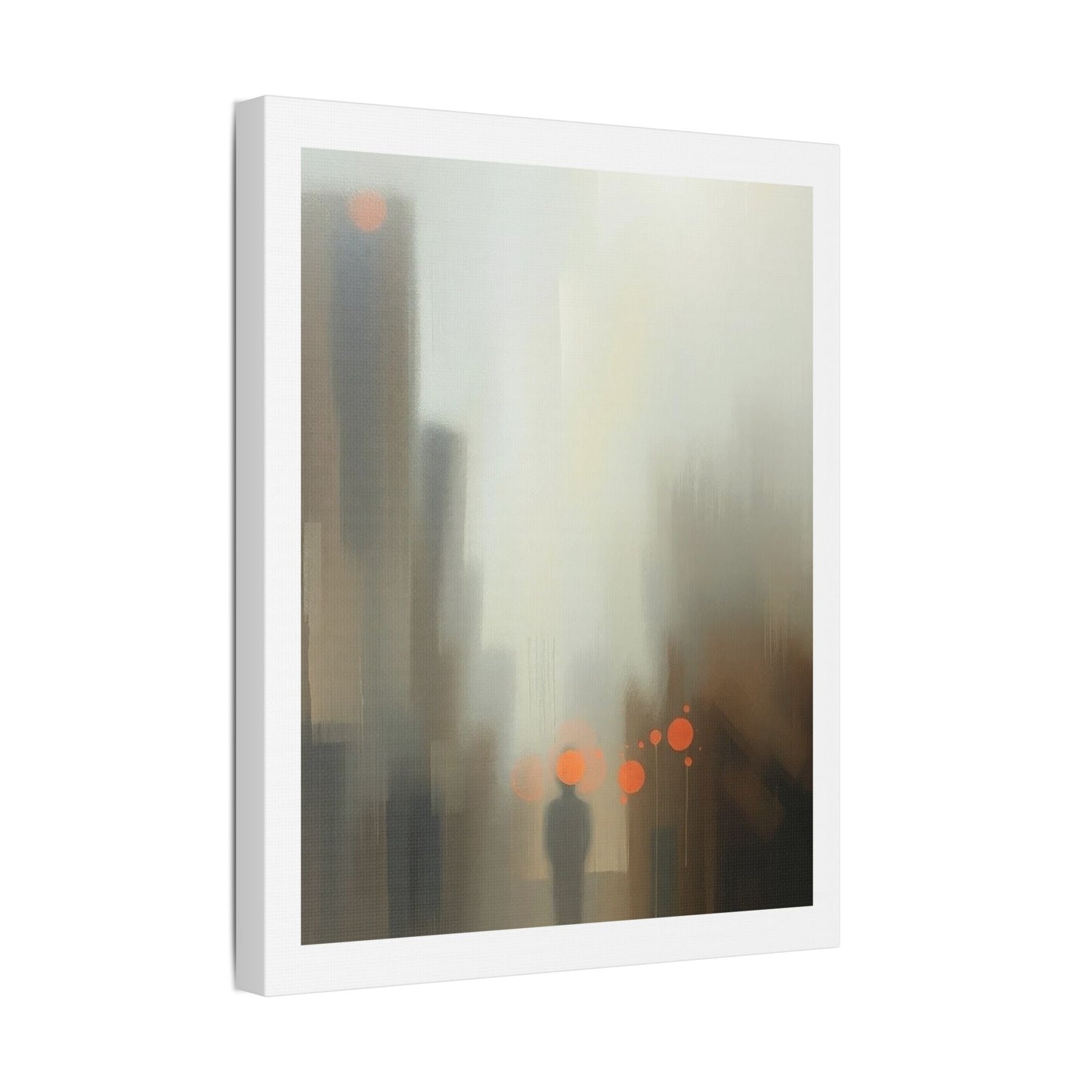 Faded Pastel Abstract Decor Art II 'Designed by AI' Print on Canvas
