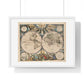 Antique Map 'Orbis Terrarum Nova et Accuratissima Tabula' (1658) from the Original, Framed Print