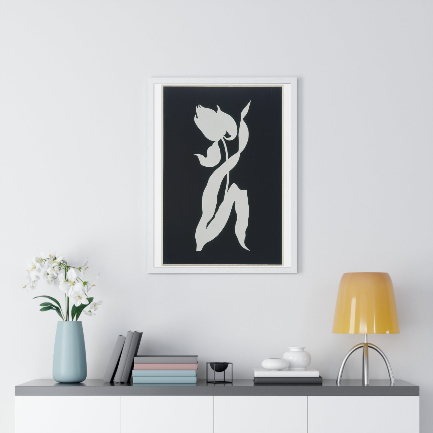 Tulip, Null by Philipp Otto Runge, from the Original, Framed Art Print