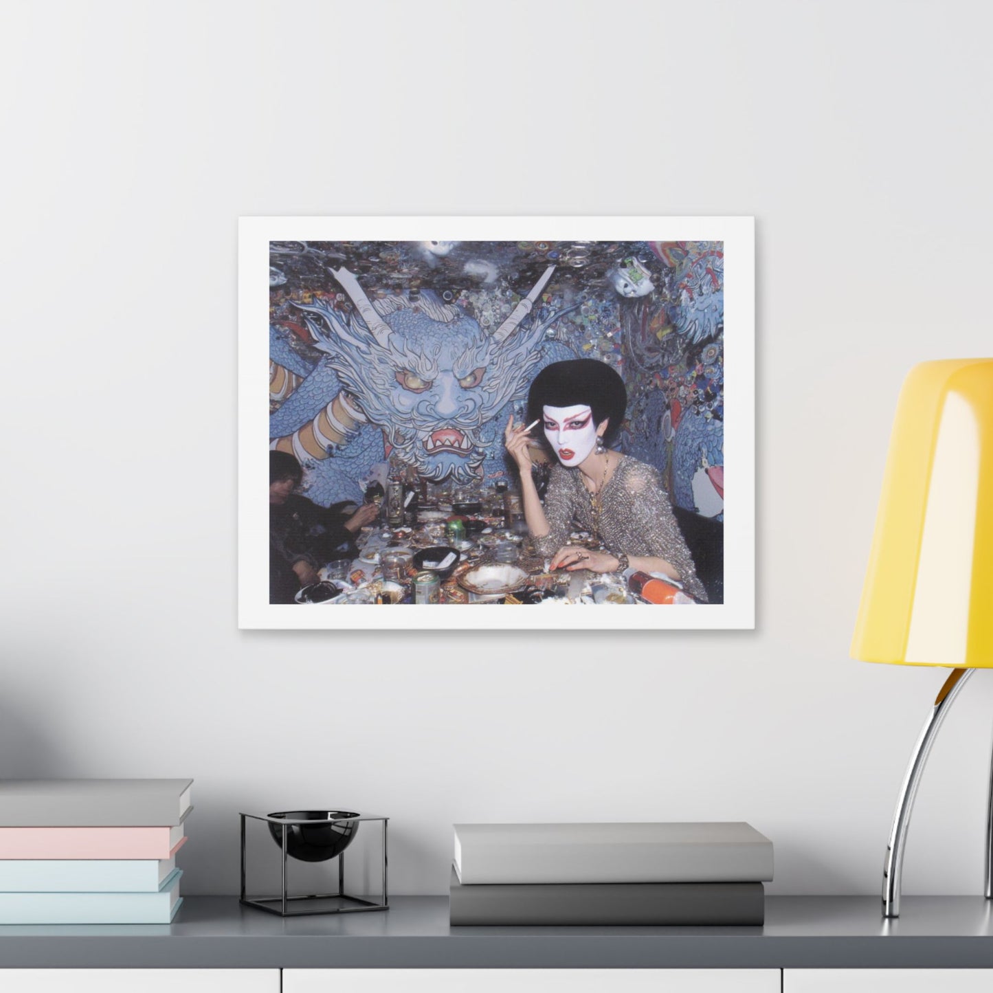 Psychedelic Japan V Abstract Art 'Designed by 'AI Canvas Art Print