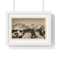 Vintage Photography, View of the Alps (1860–1861) by Bisson Frères, from the Original, Framed Print