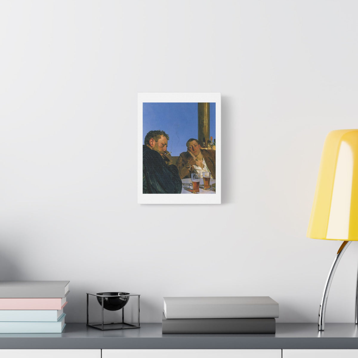Café Art III, Print on Satin Canvas, Stretched