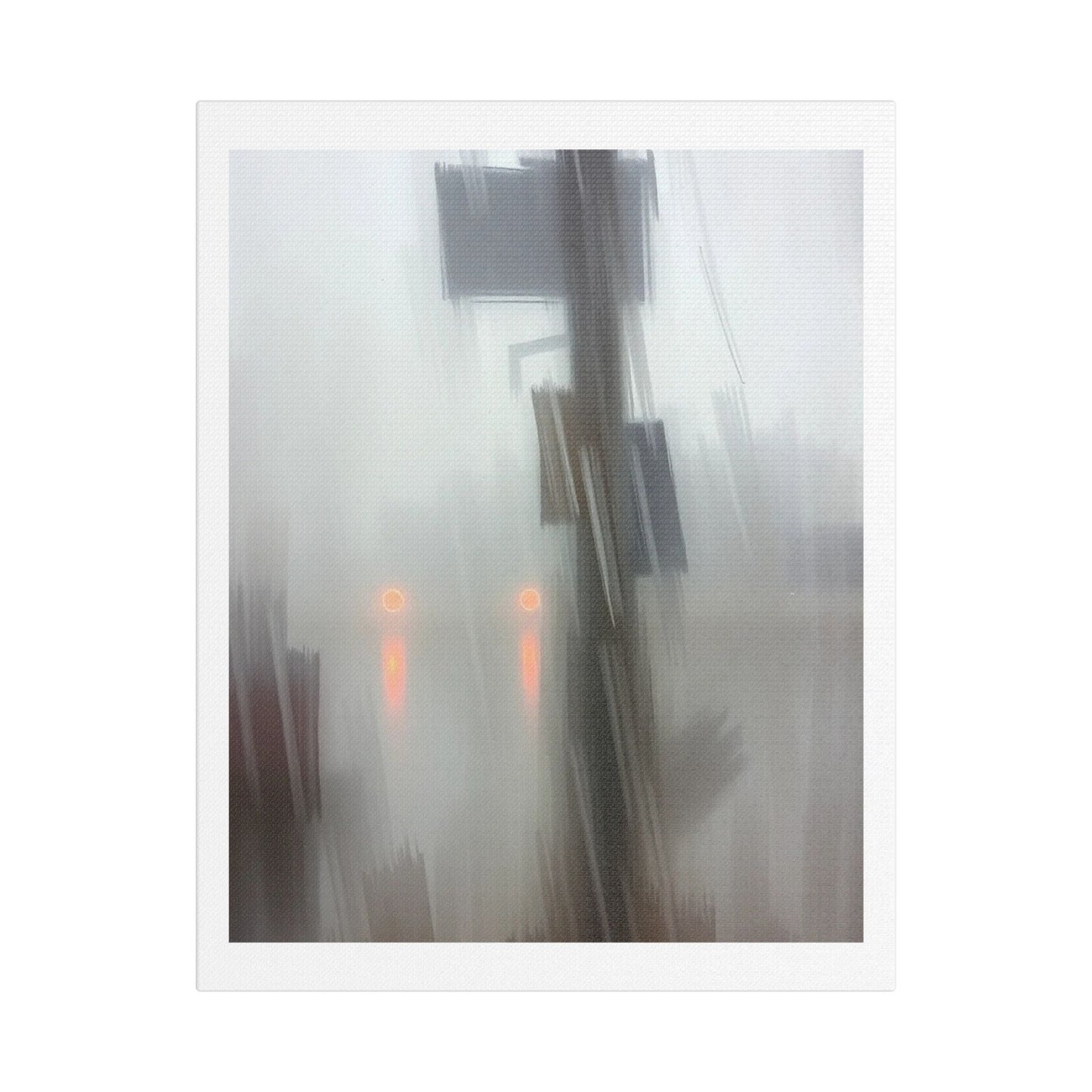 Faded Pastel Abstract Decor Art VI 'Designed by AI' Print on Canvas